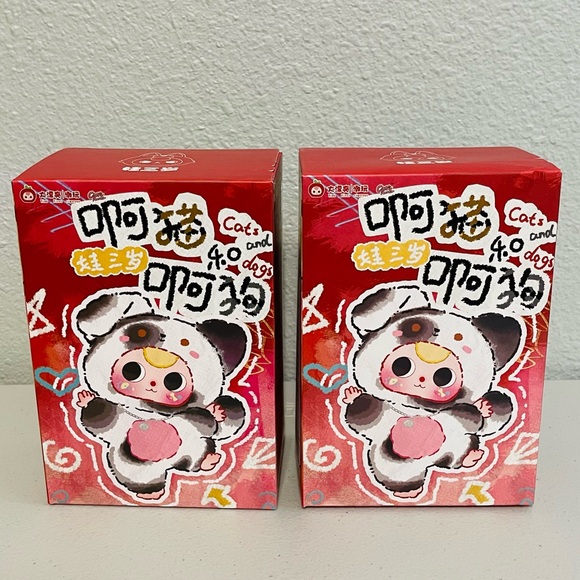 Baby Three Accessories - NEW Baby Three Cats & Dogs Blind Box Plush Pendants (2 unopened boxes)